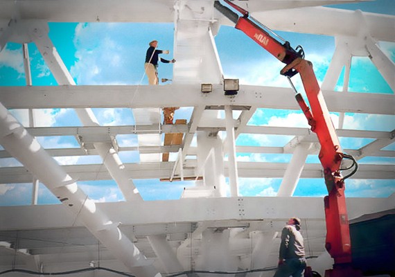 Estructuras para iluminación de grandes espacios abiertas como estadios, aeropuertos, etc.